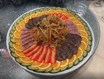 Chinese cold appetizer platter